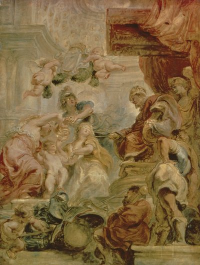 De vereniging van de kronen, 1630-34 door Peter Paul Rubens